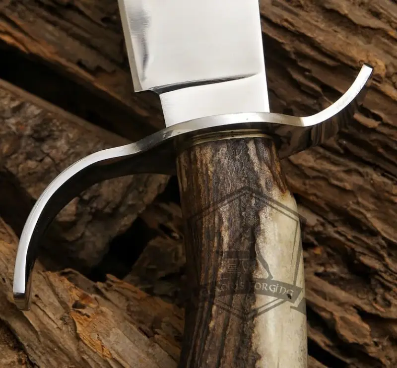 Handmade Bowie Knife for Sale with Crown Stag Handle