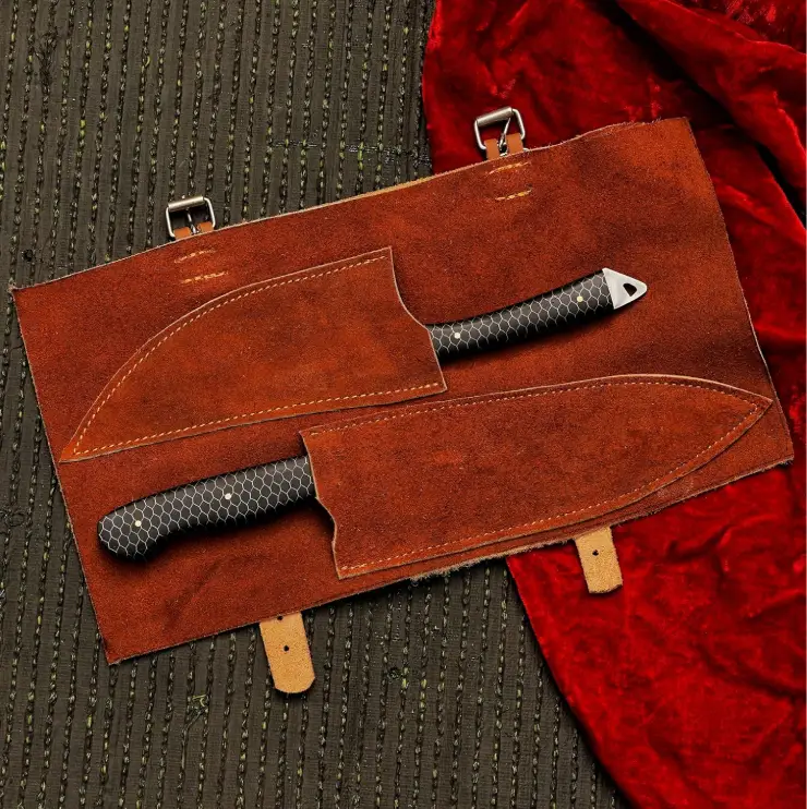 chef knife set leather kit Professional Chef Knife Set Handmade for Every Kitchen