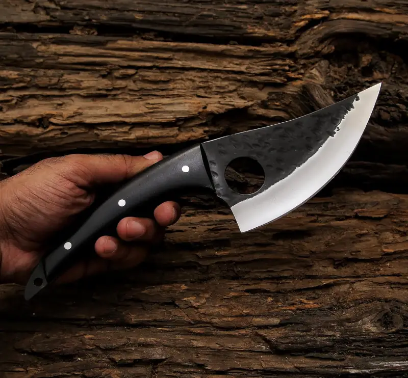 chef utility knife in hand Handmade Chef Utility Knife for Precision Kitchen Cutting