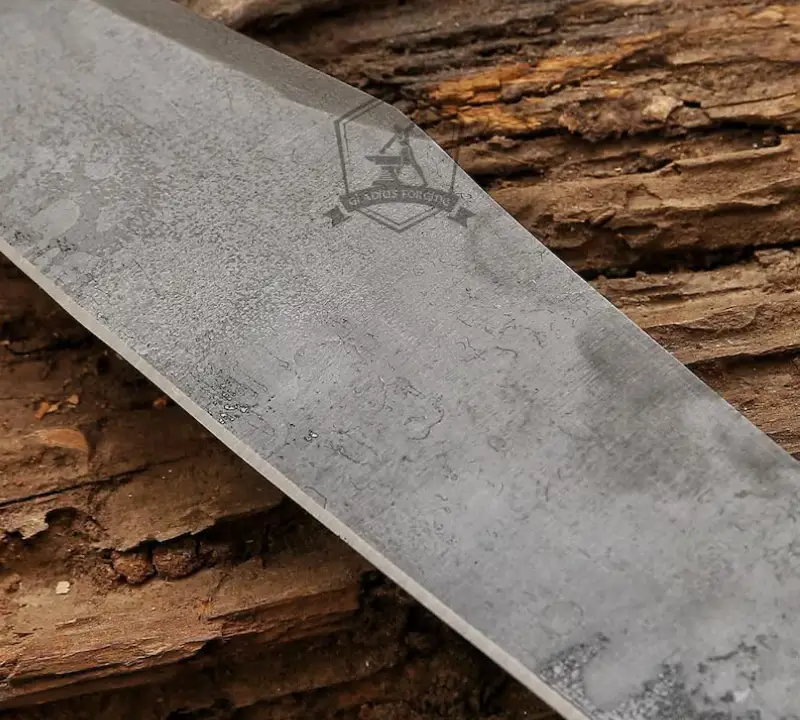classic bowie knife satan blade Antique Bowie Knife for Sale | Handmade Black Forged Blade with Stag Handle
