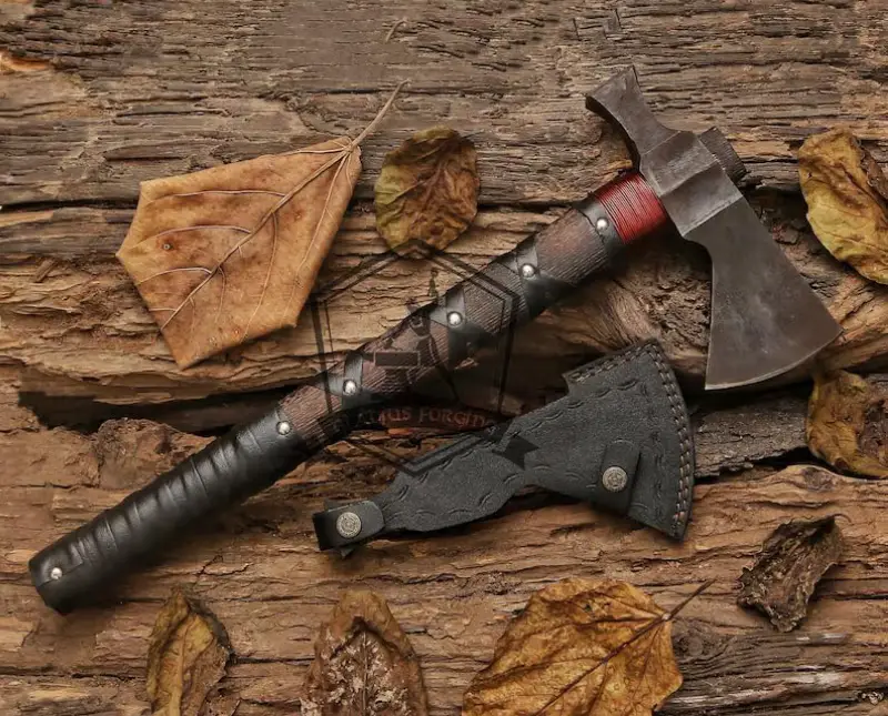 forged viking axe (2) Forged Viking Axe | Handmade Battle Ready Bearded Axe for Sale